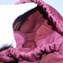 Salvatore Ferragamo Vala Tote Bag Nylon Bordeaux Gold Auth hk2907-25