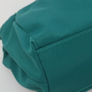 Salvatore Ferragamo Vala Tote Bag Nylon 2way Green Gold Auth hk2908-16