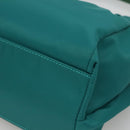 Salvatore Ferragamo Vala Tote Bag Nylon 2way Green Gold Auth hk2908-17