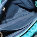 Salvatore Ferragamo Vala Tote Bag Nylon 2way Green Gold Auth hk2908-11