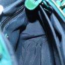 Salvatore Ferragamo Vala Tote Bag Nylon 2way Green Gold Auth hk2908-21