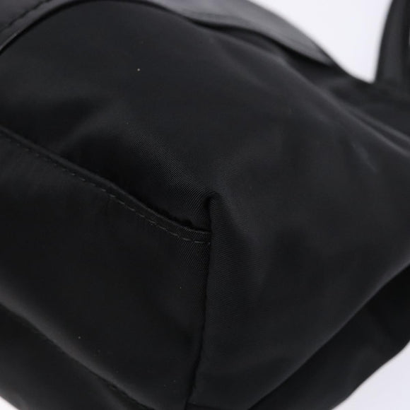 Salvatore Ferragamo Vala Tote Bag Nylon Black Gold Auth hk2909
