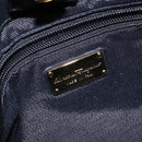 Salvatore Ferragamo Vala Tote Bag Nylon Black Gold Auth hk2909-16
