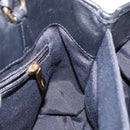 Salvatore Ferragamo Vala Tote Bag Nylon Black Gold Auth hk2909-18