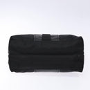 Salvatore Ferragamo Vala Tote Bag Nylon Black Gold Auth hk2909-9