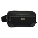 GUCCI GG Canvas Guccissima Waist Bag Leather Nylon Black 162417 Auth hk2912-1