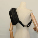 GUCCI GG Canvas Guccissima Waist Bag Leather Nylon Black 162417 Auth hk2912-22