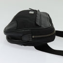 GUCCI GG Canvas Guccissima Waist Bag Leather Nylon Black 162417 Auth hk2912-5