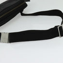 GUCCI GG Canvas Guccissima Waist Bag Leather Nylon Black 162417 Auth hk2912-7