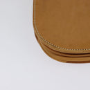 GUCCI Shoulder Bag Leather Beige Gold Auth hk2913-16