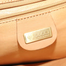 GUCCI Shoulder Bag Leather Beige Gold Auth hk2913-18
