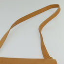 GUCCI Shoulder Bag Leather Beige Gold Auth hk2913-14