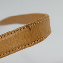 GUCCI Shoulder Bag Leather Beige Gold Auth hk2913-8