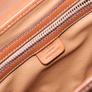 CELINE Macadam Canvas Hand Bag PVC Leather Brown Gold Auth hk2916-19