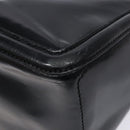 CELINE Boogie Bag Hand Bag Enamel Black Silver Auth hk2921-15