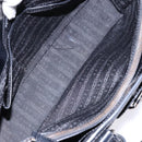 CELINE Boogie Bag Hand Bag Enamel Black Silver Auth hk2921-11