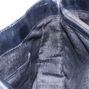 CELINE Boogie Bag Hand Bag Enamel Black Silver Auth hk2921-19