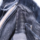 CELINE Boogie Bag Hand Bag Enamel Black Silver Auth hk2921-20