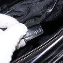 CELINE Boogie Bag Hand Bag Enamel Black Silver Auth hk2921-12