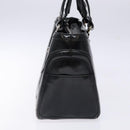 CELINE Boogie Bag Hand Bag Enamel Black Silver Auth hk2921-4