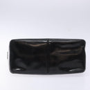 CELINE Boogie Bag Hand Bag Enamel Black Silver Auth hk2921-5