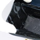 Salvatore Ferragamo Gancini Shoulder Bag Leather Black Gold Auth hk2923-19