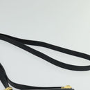 Salvatore Ferragamo Gancini Shoulder Bag Leather Black Gold Auth hk2923-8