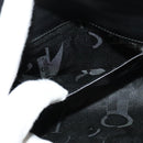 Salvatore Ferragamo Gancini Chain Shoulder Bag Leather Black Gold Auth hk2926-20