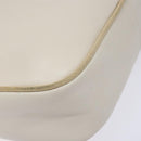Salvatore Ferragamo Vala Shoulder Bag Leather Beige Gold Auth hk2927-15