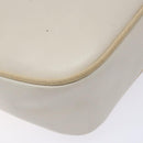 Salvatore Ferragamo Vala Shoulder Bag Leather Beige Gold Auth hk2927-17