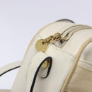 Salvatore Ferragamo Vala Shoulder Bag Leather Beige Gold Auth hk2927-10