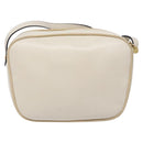 Salvatore Ferragamo Vala Shoulder Bag Leather Beige Gold Auth hk2927-2