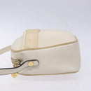 Salvatore Ferragamo Vala Shoulder Bag Leather Beige Gold Auth hk2927-4