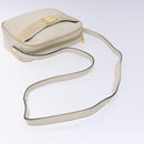 Salvatore Ferragamo Vala Shoulder Bag Leather Beige Gold Auth hk2927-7