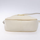 Salvatore Ferragamo Vala Shoulder Bag Leather Beige Gold Auth hk2927-5