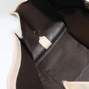 Salvatore Ferragamo Gancini Hand Bag Leather 2way Beige Gold Auth hk2928-21