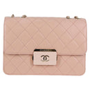CHANEL Matelasse Beauty Rock Chain Bag Leather Pink Gold CC Auth hk2930M-13