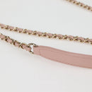 CHANEL Matelasse Beauty Rock Chain Bag Leather Pink Gold CC Auth hk2930M-15