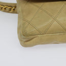 CHANEL Bicolore Waist pouch Caviar Skin Beige Gold CC Auth hk2931-15