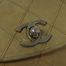 CHANEL Bicolore Waist pouch Caviar Skin Beige Gold CC Auth hk2931-19