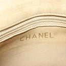 CHANEL Bicolore Waist pouch Caviar Skin Beige Gold CC Auth hk2931-21