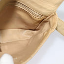 CHANEL Bicolore Waist pouch Caviar Skin Beige Gold CC Auth hk2931-22