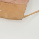 CHANEL Matelasse Backpack Satin Pink Gold CC Auth hk2932-12