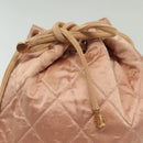 CHANEL Matelasse Backpack Satin Pink Gold CC Auth hk2932-16