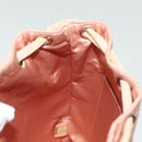 CHANEL Matelasse Backpack Satin Pink Gold CC Auth hk2932-20