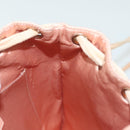 CHANEL Matelasse Backpack Satin Pink Gold CC Auth hk2932-21