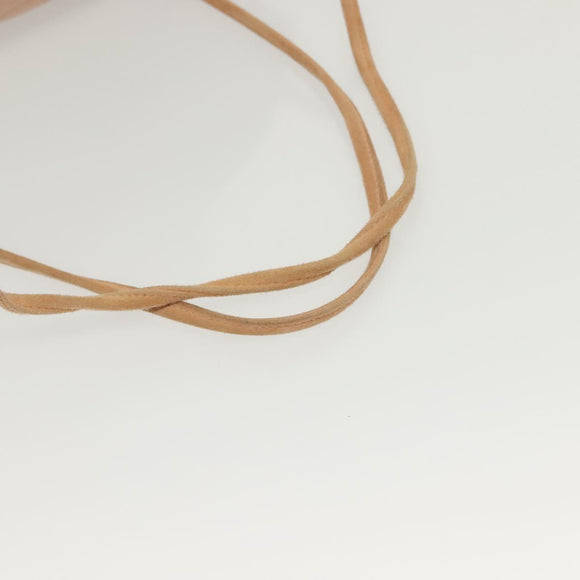 CHANEL Matelasse Backpack Satin Pink Gold CC Auth hk2932