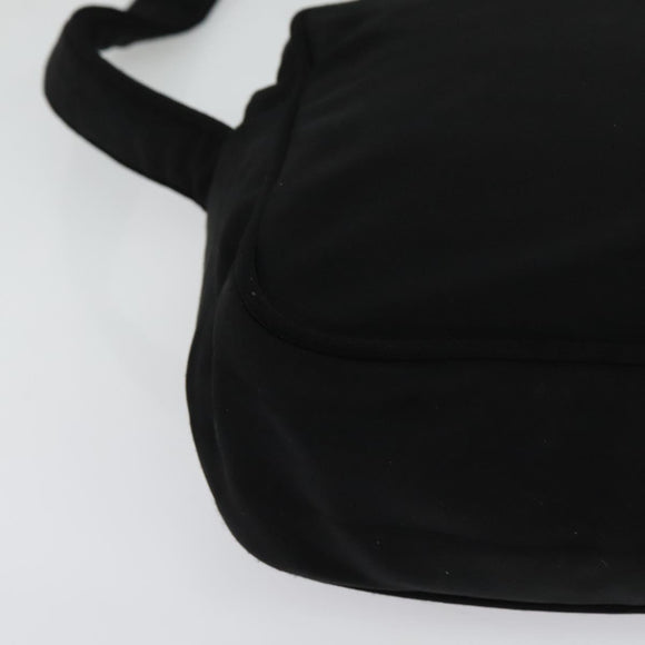 Miu Miu Shoulder Bag Nylon Black Silver Auth hk2940