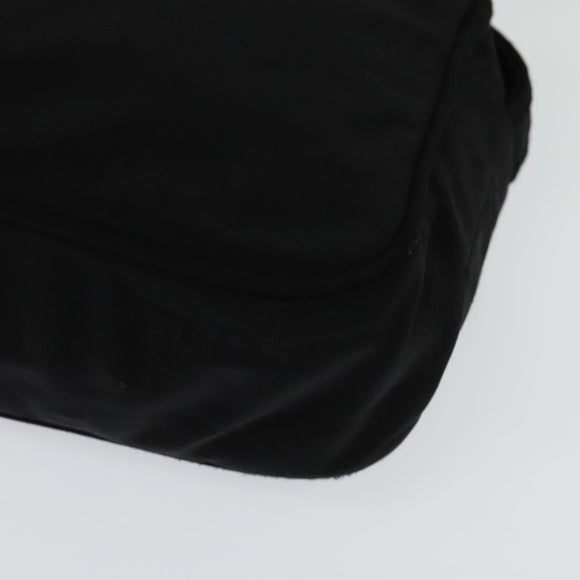 Miu Miu Shoulder Bag Nylon Black Silver Auth hk2940