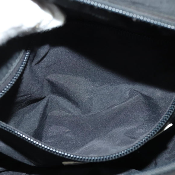 Miu Miu Shoulder Bag Nylon Black Silver Auth hk2940